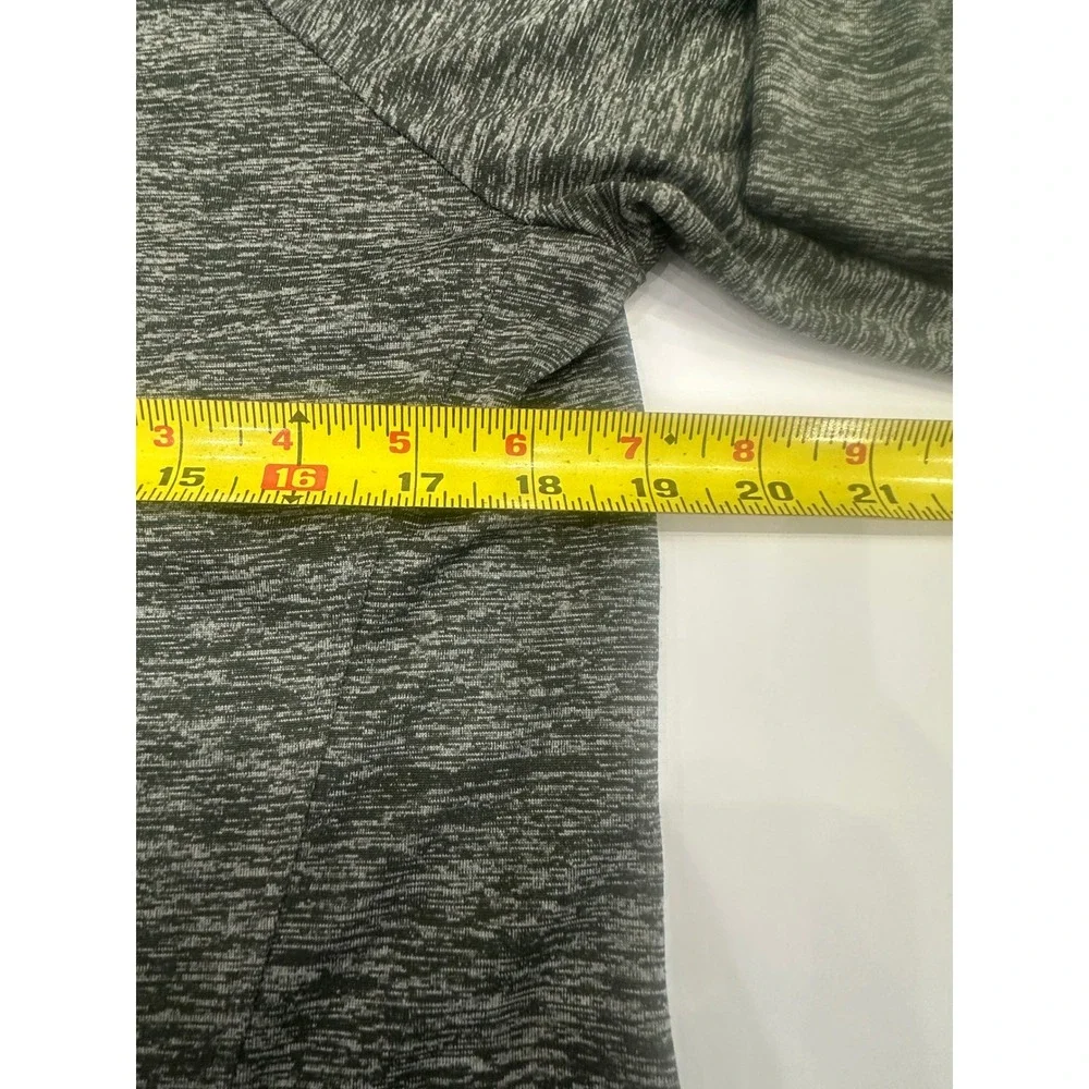 Under Armour Women Tech Twist 1/4 Zip Pullover Gray Space Dye Activewear Large